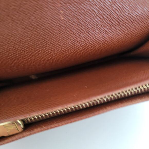 Louis Vuitton Portefeuille Tresor Bifold Wallet Medium Monogram Brown Made USA - Picture 6 of 16